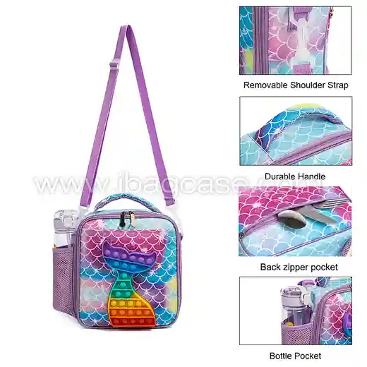 insulated Girls Lunch Box Bag